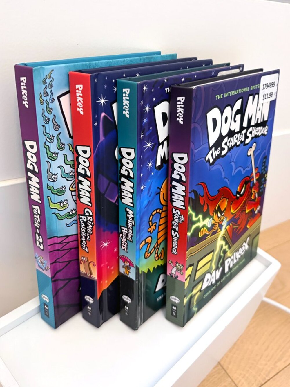 Dog Man Books 8, 9, 10 & 12 — 4-Book Lot